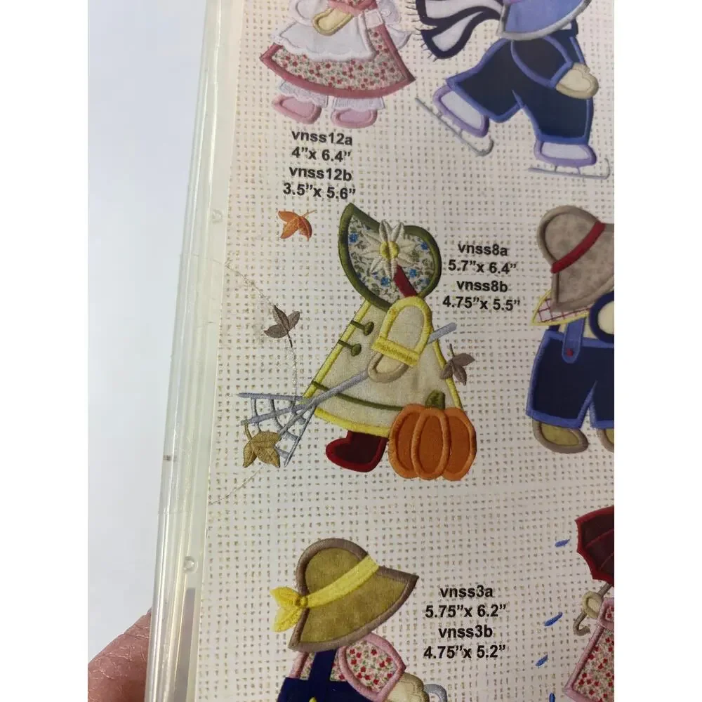 Anita Goodesign Sunbonnet Sue And Sam CD New Cottagecore Whimsical Embroidery